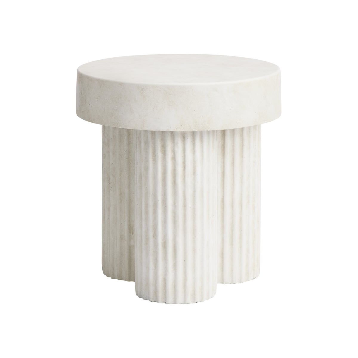 Gear side table, 48 x 45 cm, chalk