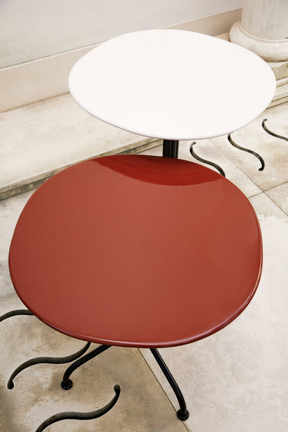 Carmel Bistro dining table, 75 x 75 cm, black - clam white