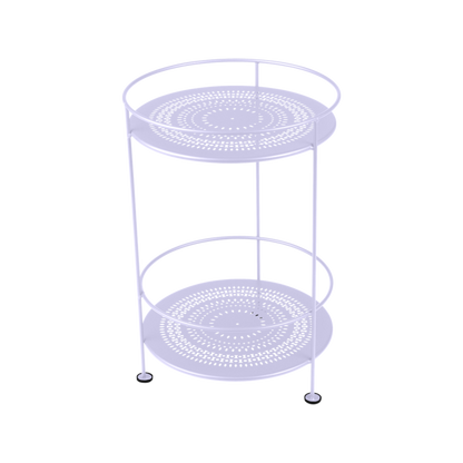 Guinguette Side Table With Perforated Double Top by Fermob #MARSHMALLOW