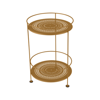 Guinguette Side Table With Perforated Double Top by Fermob #GINGERBREAD
