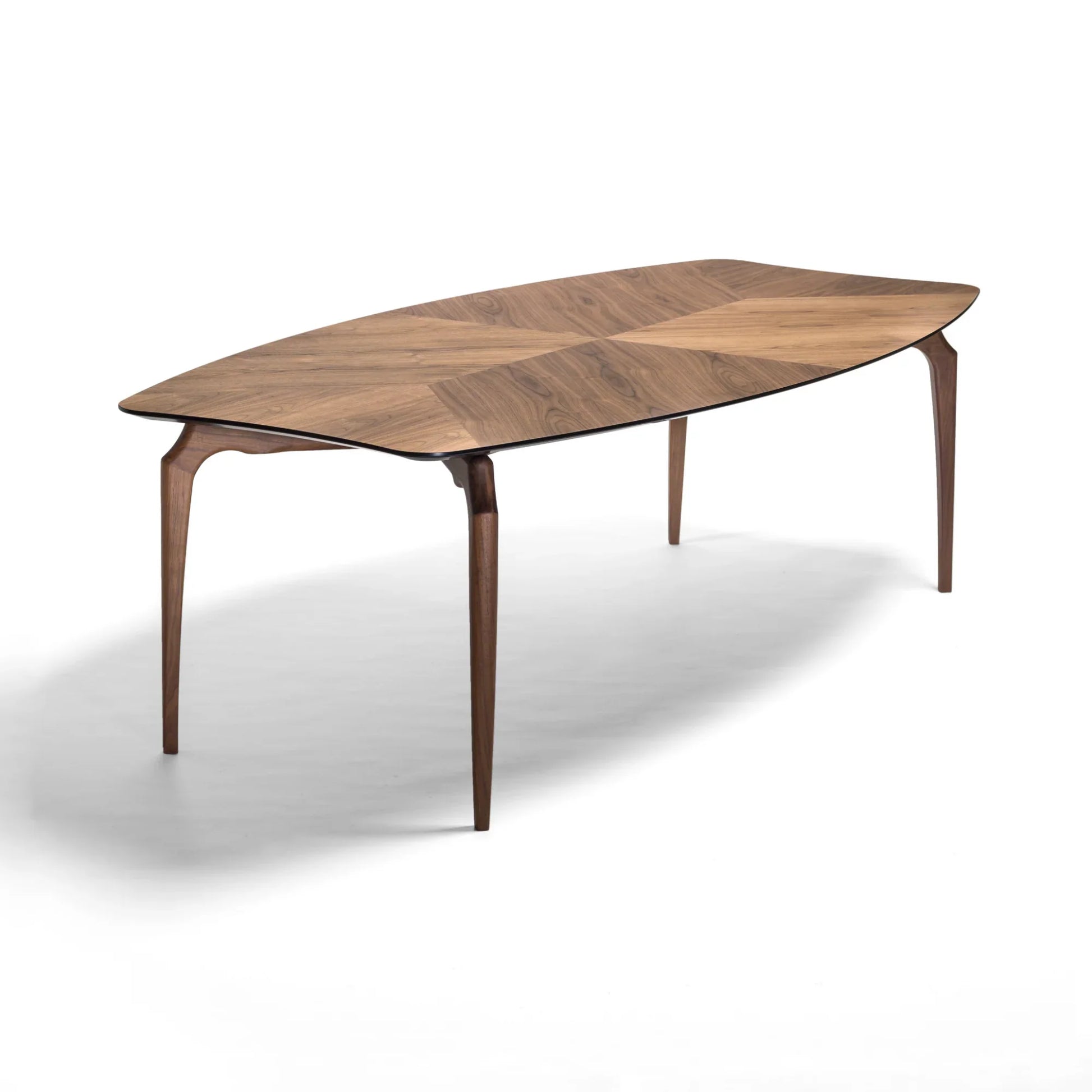 Rectangular Solid Wood Dining Table Gaulino by Bd Barcelona Design #Walnut