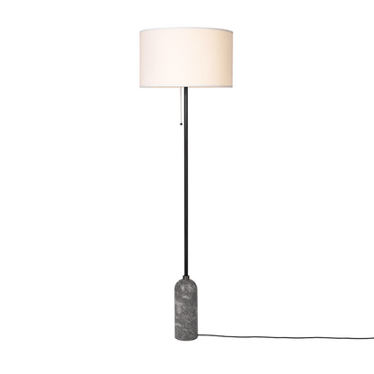 Gravity Floor Lamp Large by GUBI #Gray Marble and White Shade Large