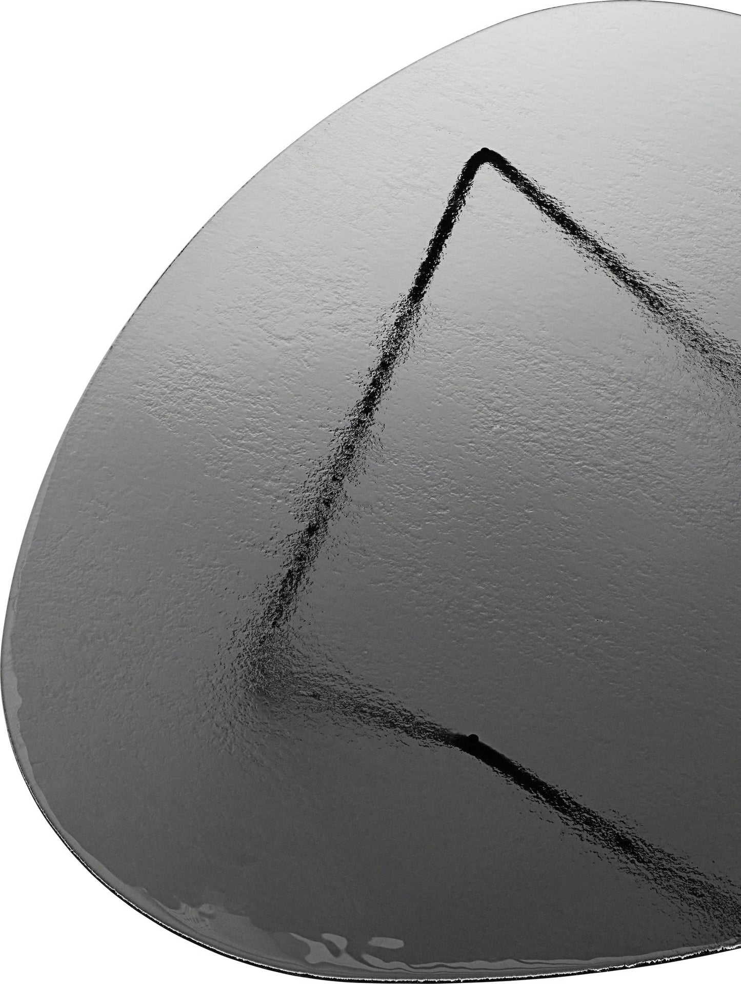 Pedrera coffee table, black - smoke structured glass