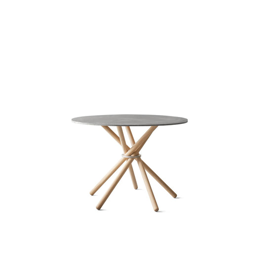 Eberhart Hector 105 Dining Table Light Concrete/Light Oak