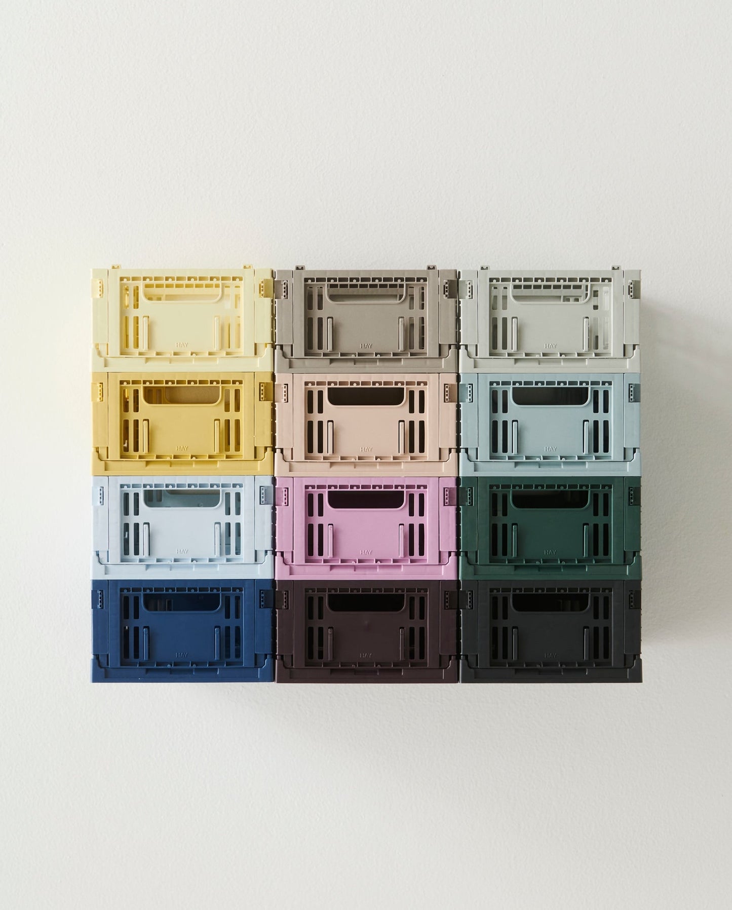 Colour Crate Mini, Oblong, recycled plastic, dusty blue