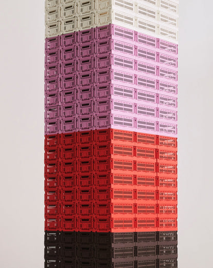 Colour Crate, S, recycled plastic, bordeaux