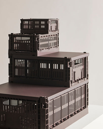 Colour Crate, L, recycled plastic, bordeaux
