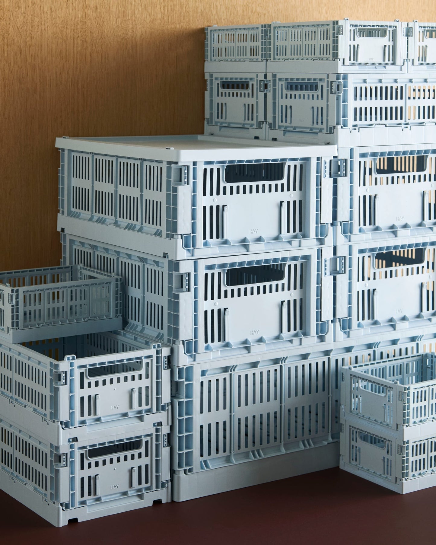 Colour Crate, S, recycled plastic, soft blue