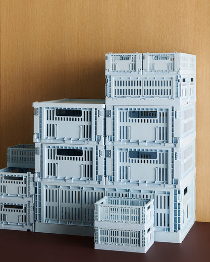 Colour Crate lid, L, recycled plastic, soft blue
