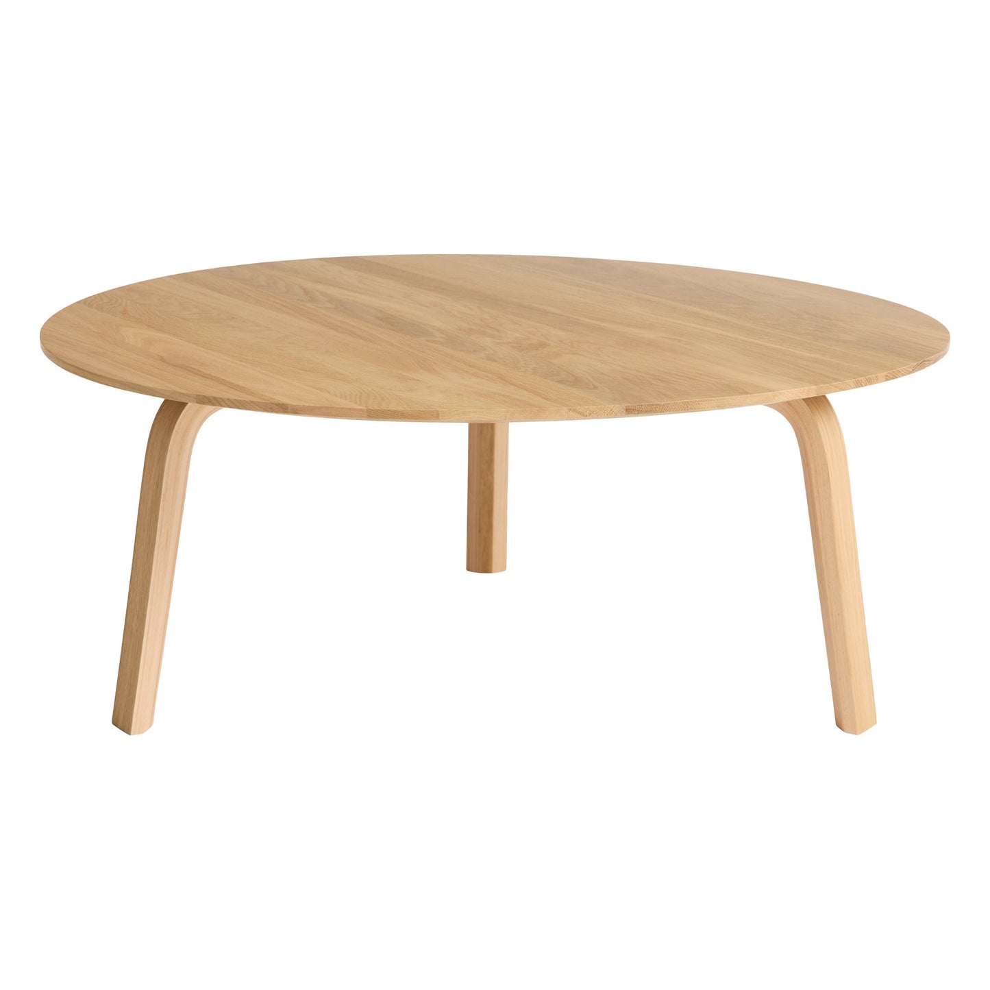 Bella coffee table 80 cm, low, lacquered oak