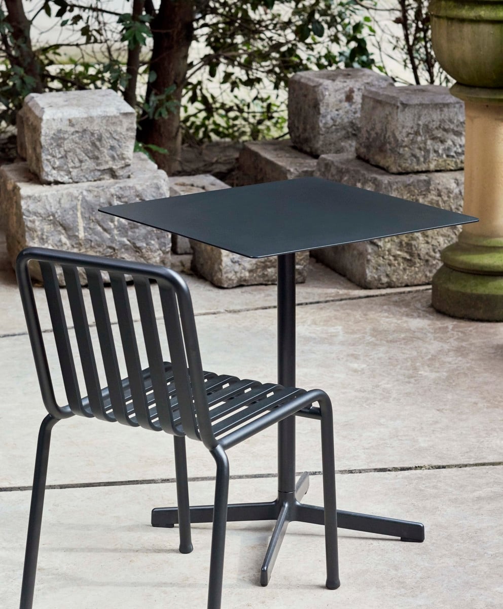 Neu table square, anthracite