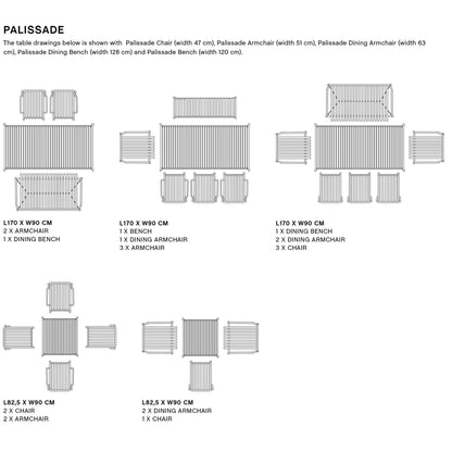 Palissade Rectangular Table.