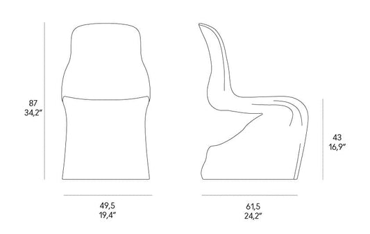 HIM OPACA - Polyethylene chair.
