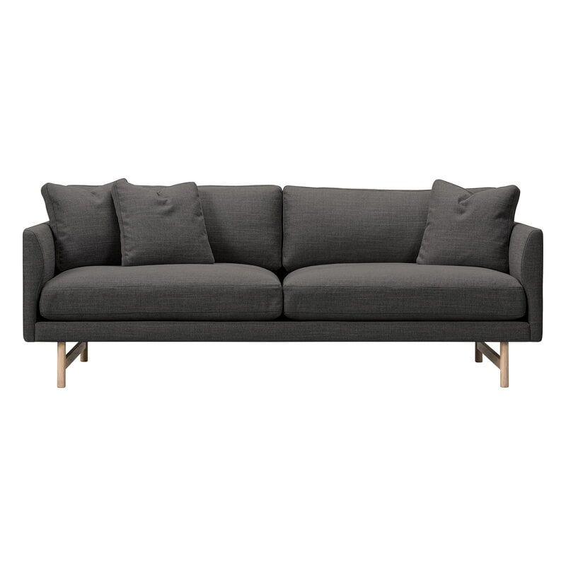 Calmo sofa 95 by Fredericia #2-seater, lacquered oak - Sunniva 173 #