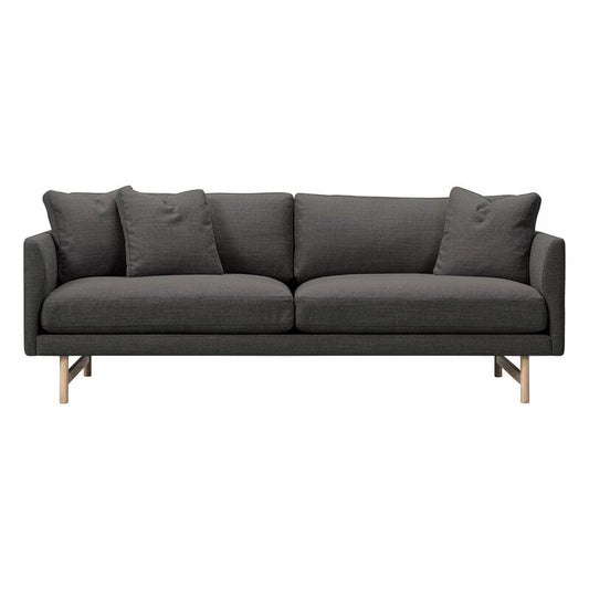 Calmo sofa 95 by Fredericia #2-seater, lacquered oak - Sunniva 173 #