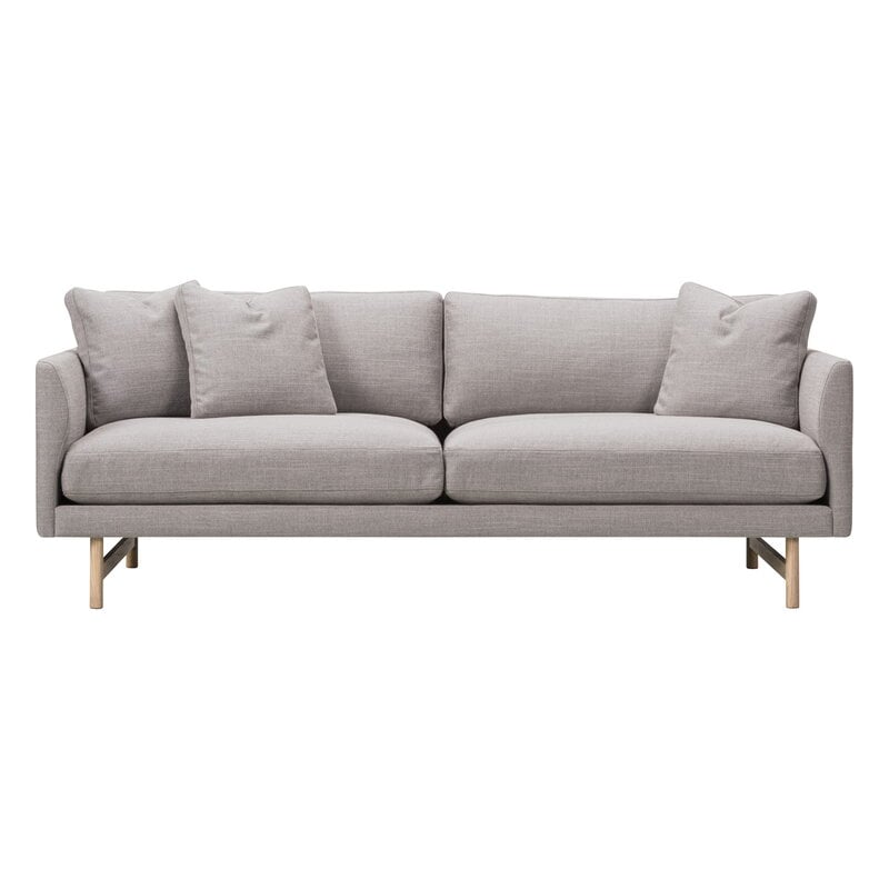 Calmo sofa 95 by Fredericia #2-seater, lacquered oak - Sunniva 717 #