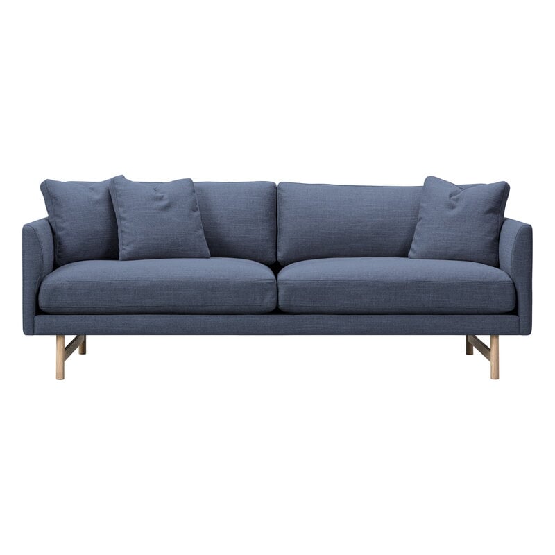 Calmo sofa 95 by Fredericia #2-seater, lacquered oak - Sunniva 783 #