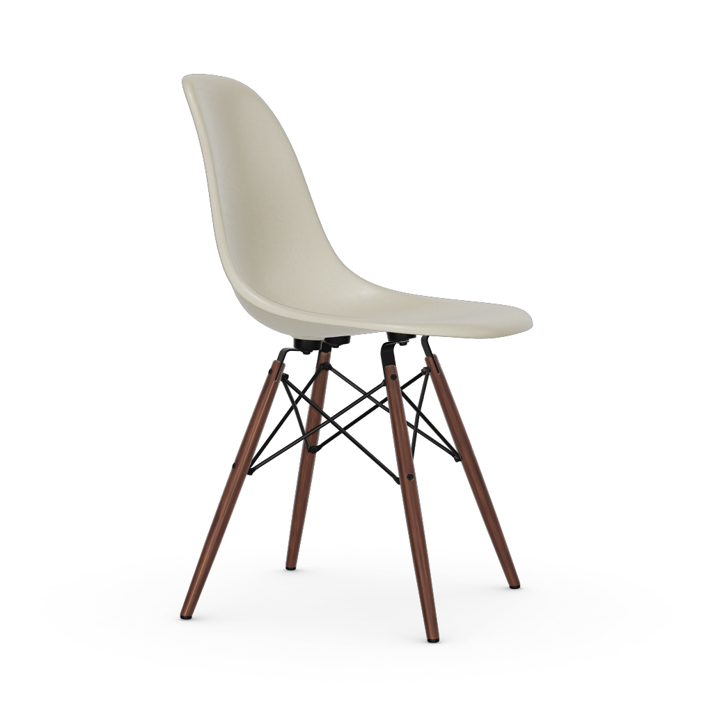 Eames Fiberglass Side Chair DSW (without upholstery).