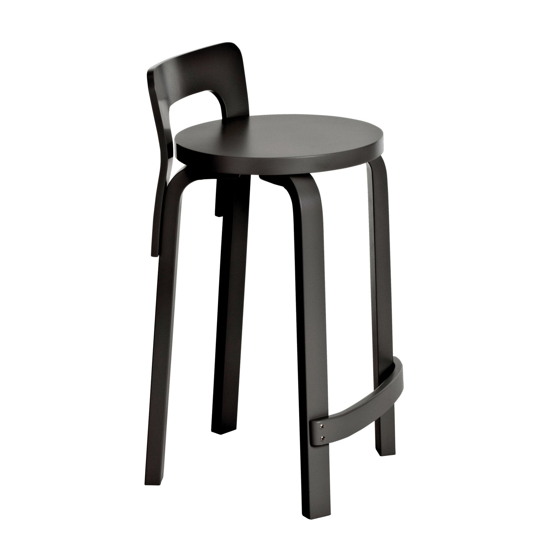 Artek High Chair K65 — black lacquered