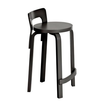 Artek High Chair K65 — black lacquered