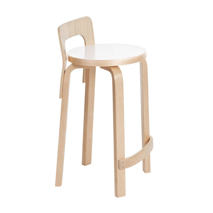 Artek High Chair K65 — birch/white laminate