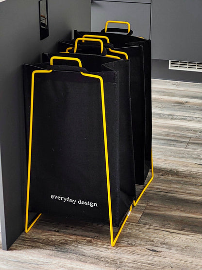Turku XL recycling holder, yellow