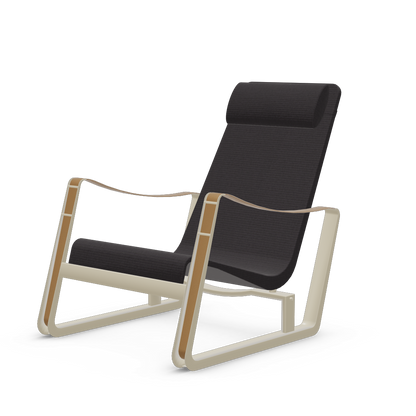 Cite Lounge Chair (Prouve Blanc Colombe (Ecru) powder-coated (smooth)) by Vitra