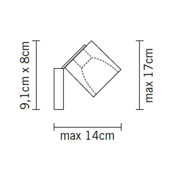 Fabbian Ice Cube Classic Wall & Ceiling Light Clear