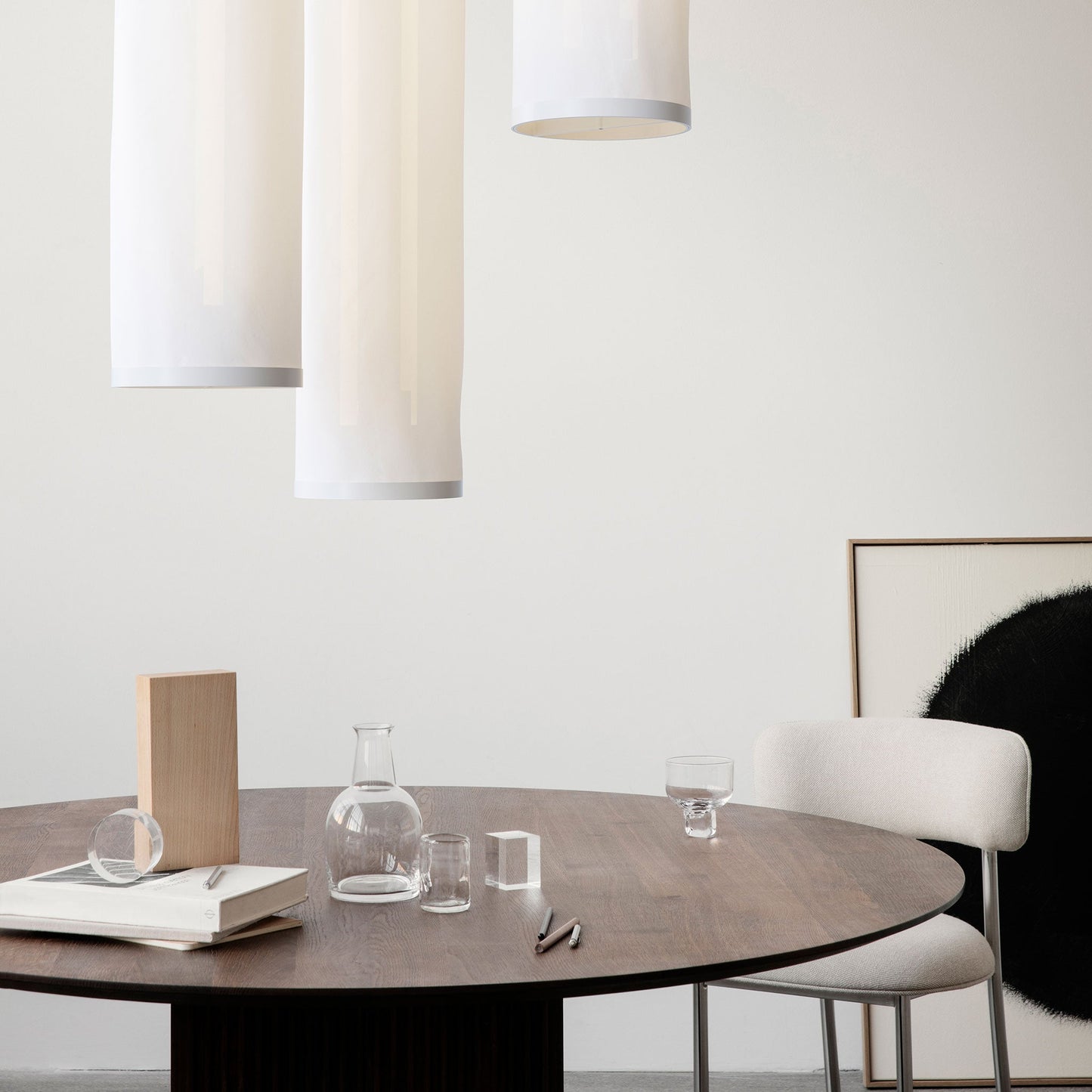 Suspension Lamp Isol 45/126 by Astep #Cream