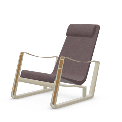 Cite Lounge Chair (Prouve Blanc Colombe (Ecru) powder-coated (smooth)) by Vitra