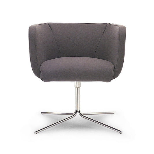 JELLY - Swivel easy chair with removable cover with 4-spoke base (Category - Fabric | Basic).