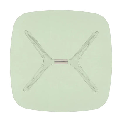 Blast Square Coffee Table by Kartell #GREEN / CRYSTAL BRONZE DETAIL
