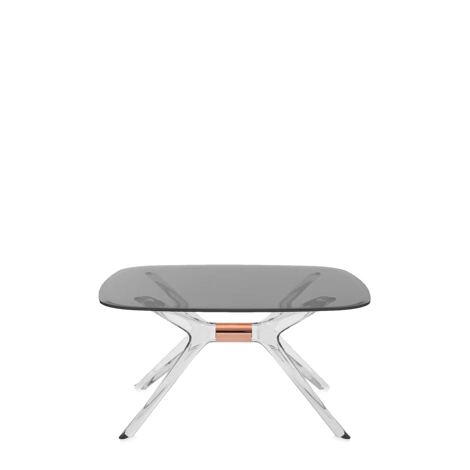 Blast Square Coffee Table by Kartell #GREY / CRYSTAL BRONZE DETAIL