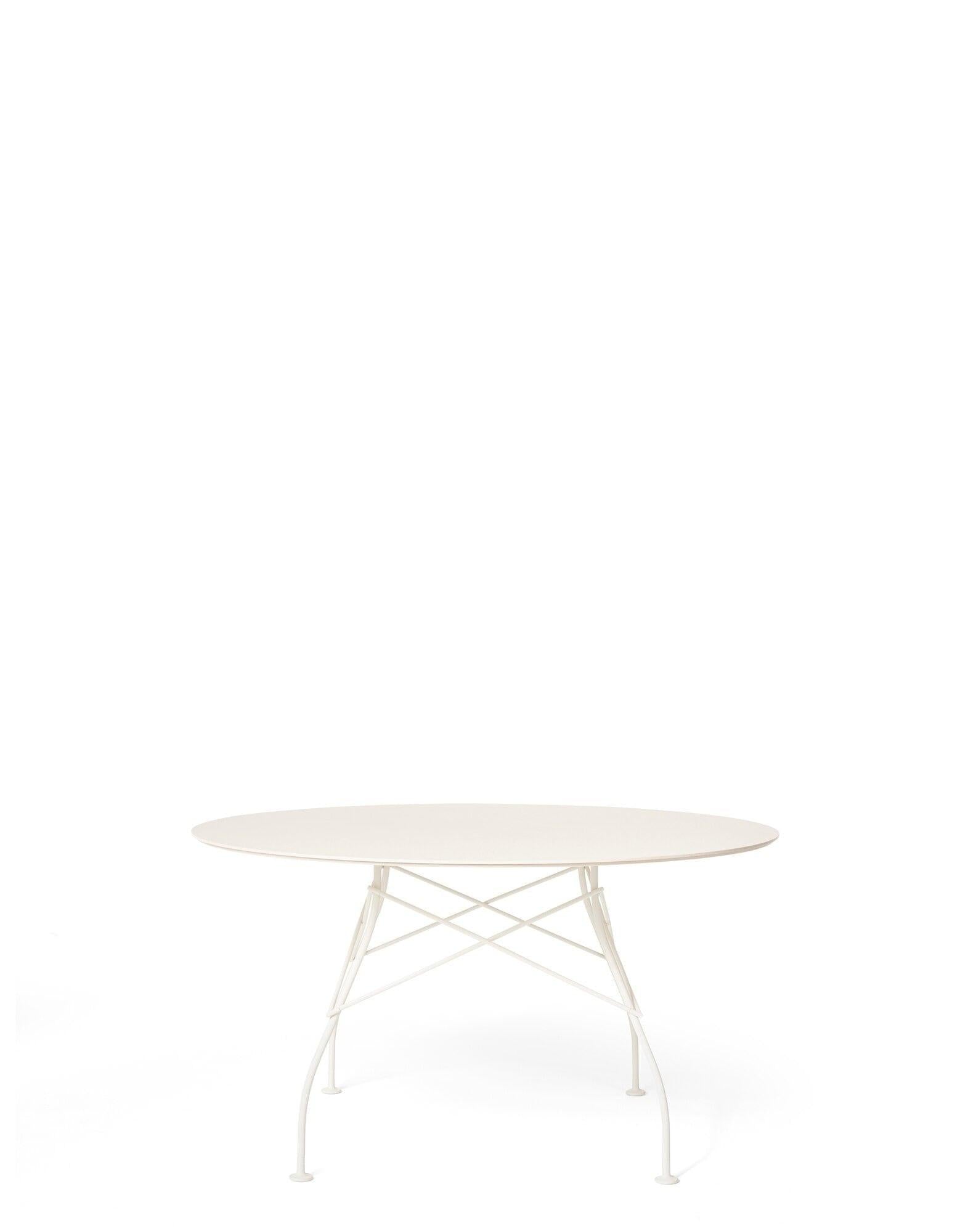 Glossy Outdoor Round Table.