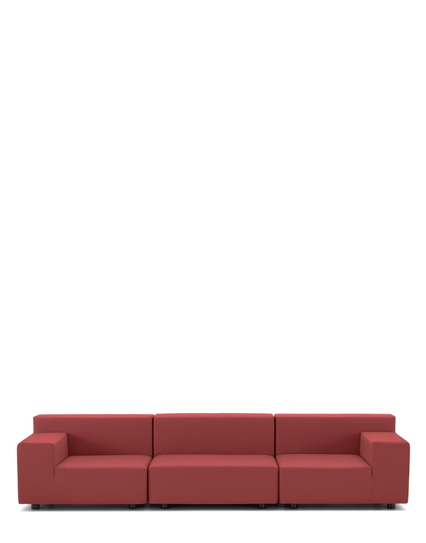 Plastics Tech Fabric Three-Seater Sofa.