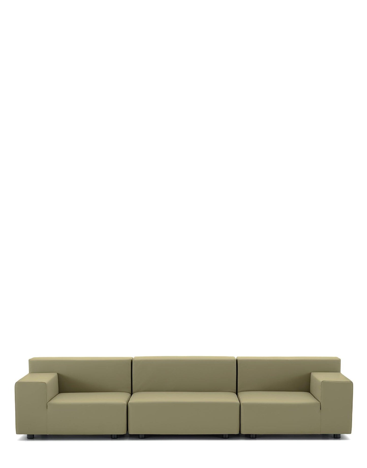 Plastics Tech Fabric Three-Seater Sofa.