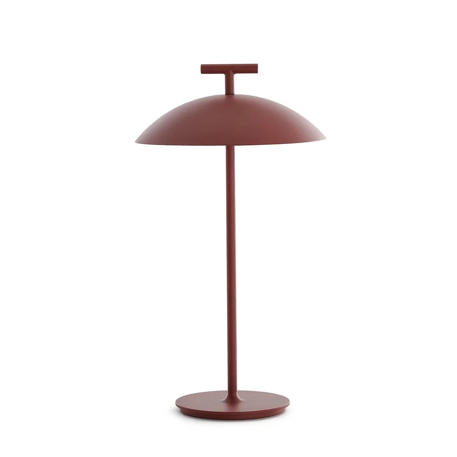 Mini Geen-A Table Lamp by Kartell #BATTERY VERSION/BRICK RED