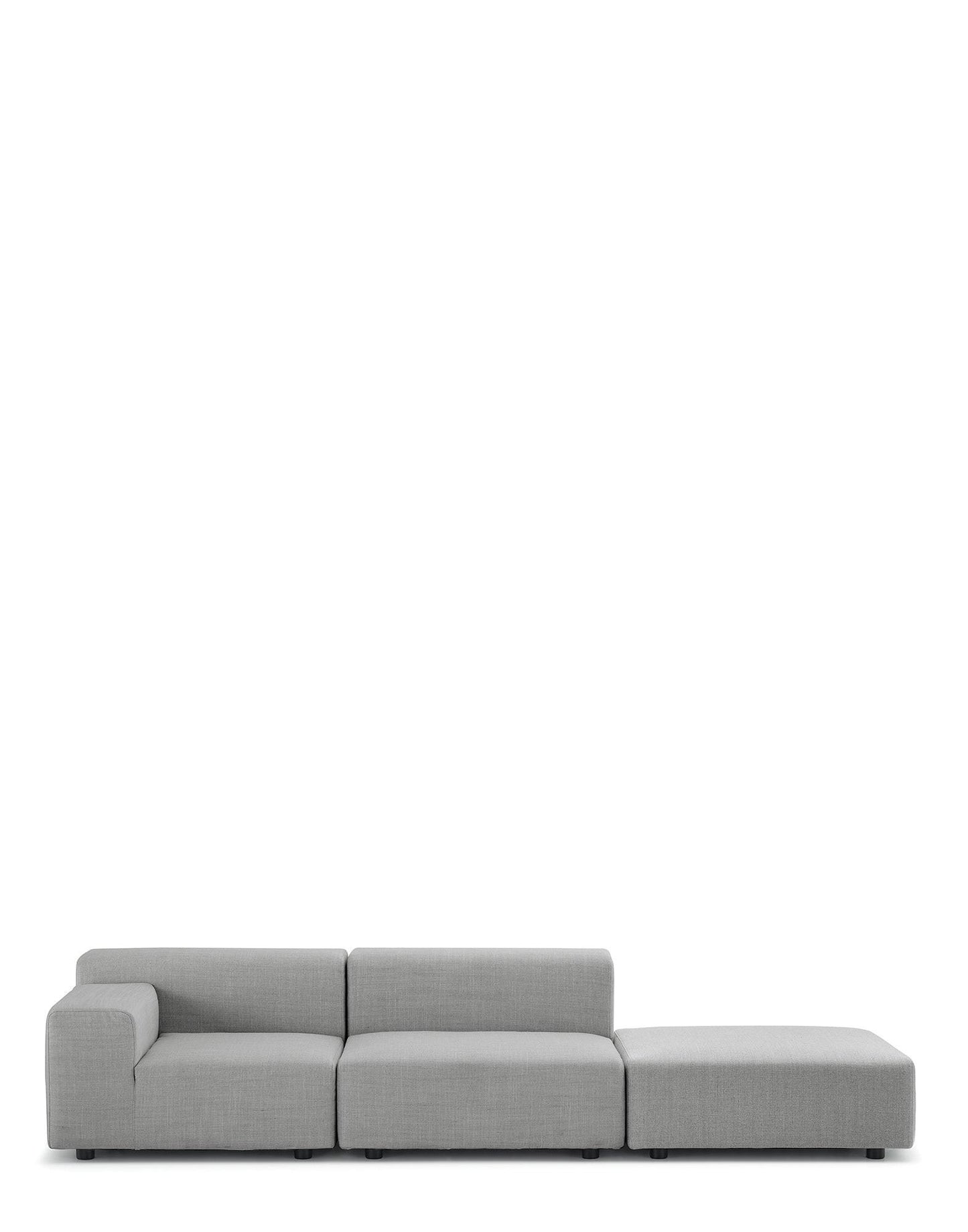 Plastics Outdoor Two-Seater Sofa + Pouf.