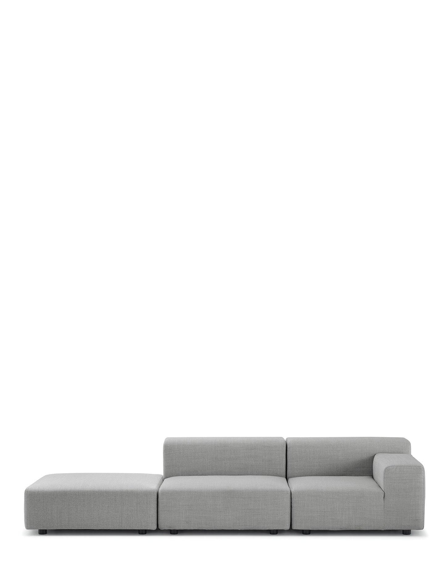 Plastics Outdoor Two-Seater Sofa + Pouf.