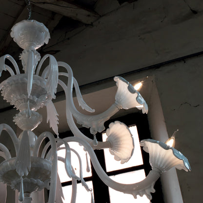 AU REVOIR - Glass chandelier.
