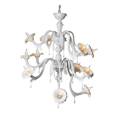 AU REVOIR - Glass chandelier.