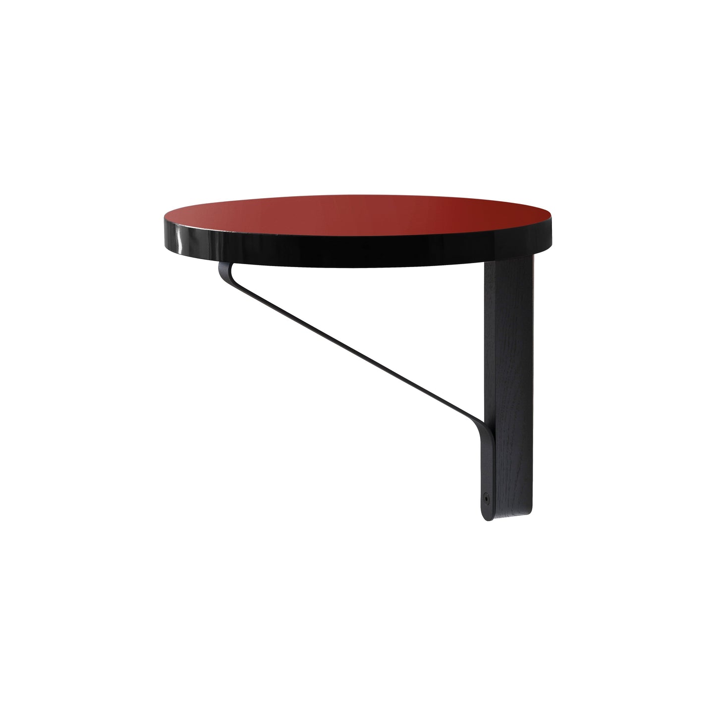 Artek Kaari Wall Shelf REB 007 — black stained/red linoleum