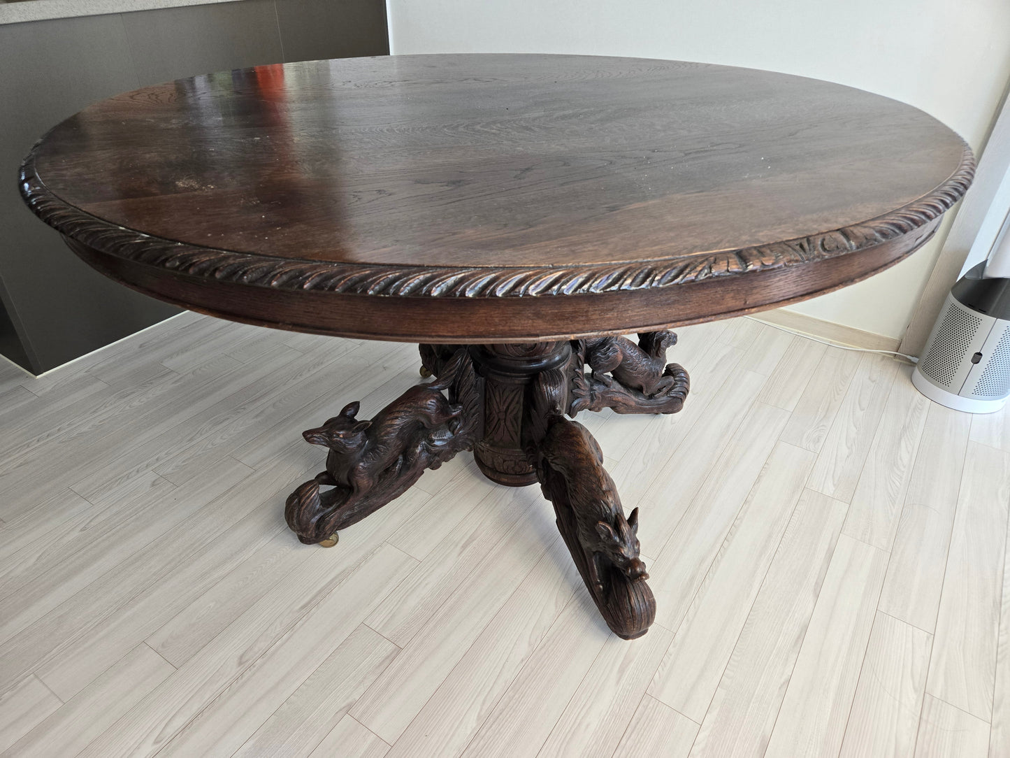 [Domestic Stock] (Vintage) French Oak Hunt Table