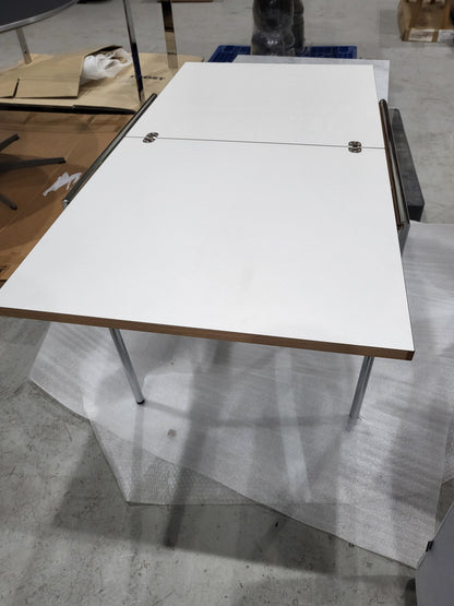 [Domestic Stock/Grade B/Floor Display] JEAN - Rectangular drop-leaf HPL table