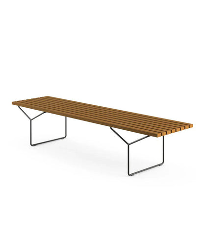 Bertoia - Steel and Teak Garden Bench