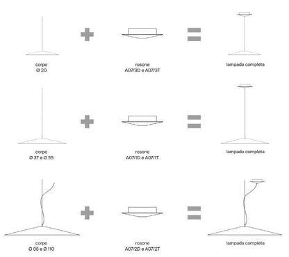 KOINÈ - Aluminium pendant lamp.