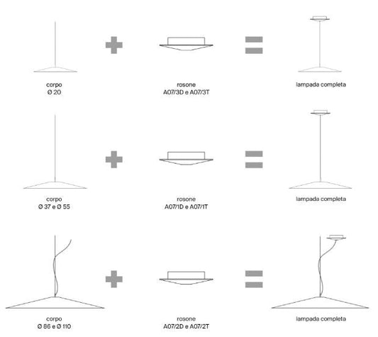 KOINÈ - Aluminium pendant lamp.