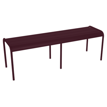 Luxembourg 3/4-Seater Bench by Fermob #BLACK CHERRY