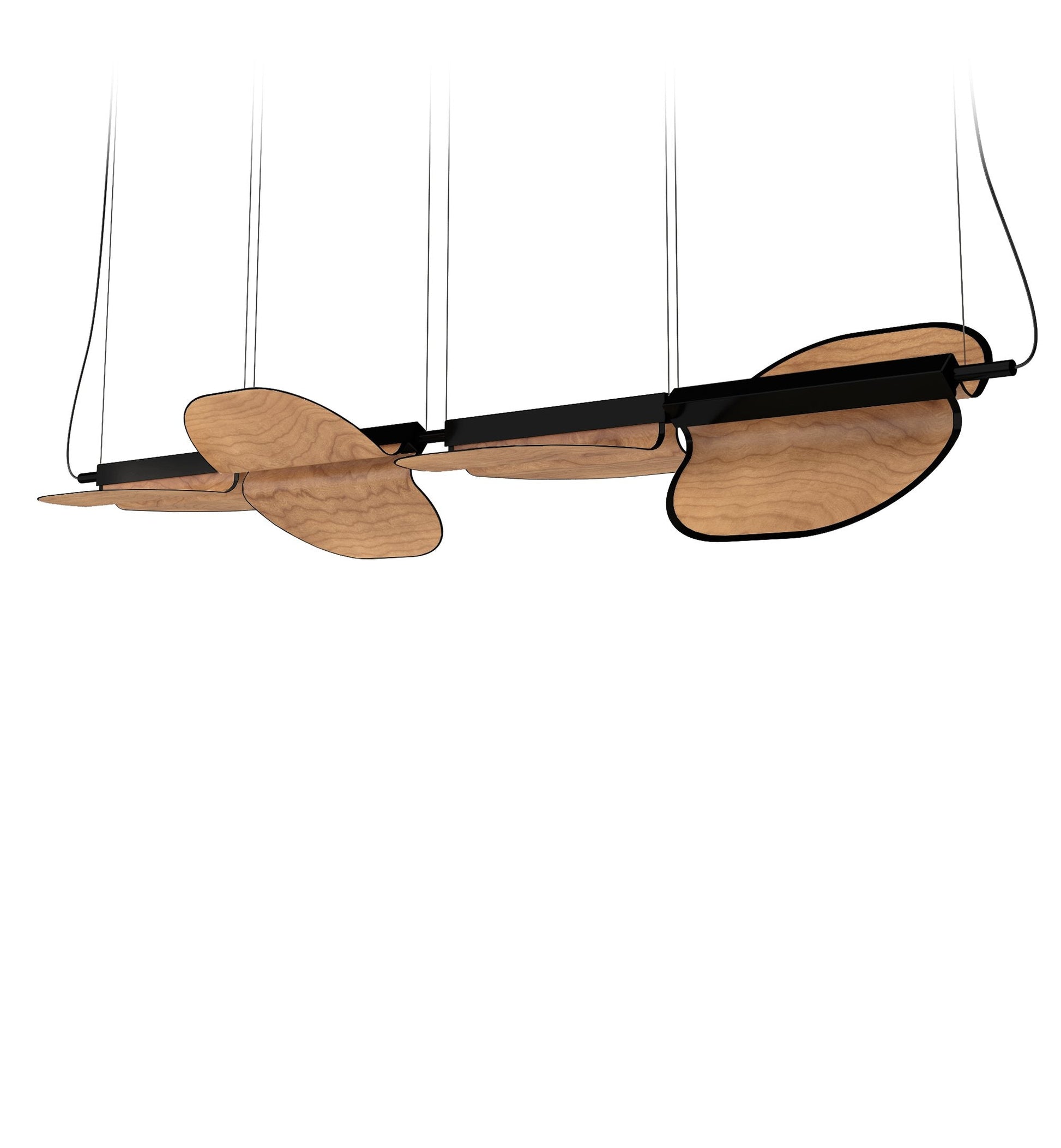 OMMA S2X2 - LED swivel wood veneer pendant lamp.