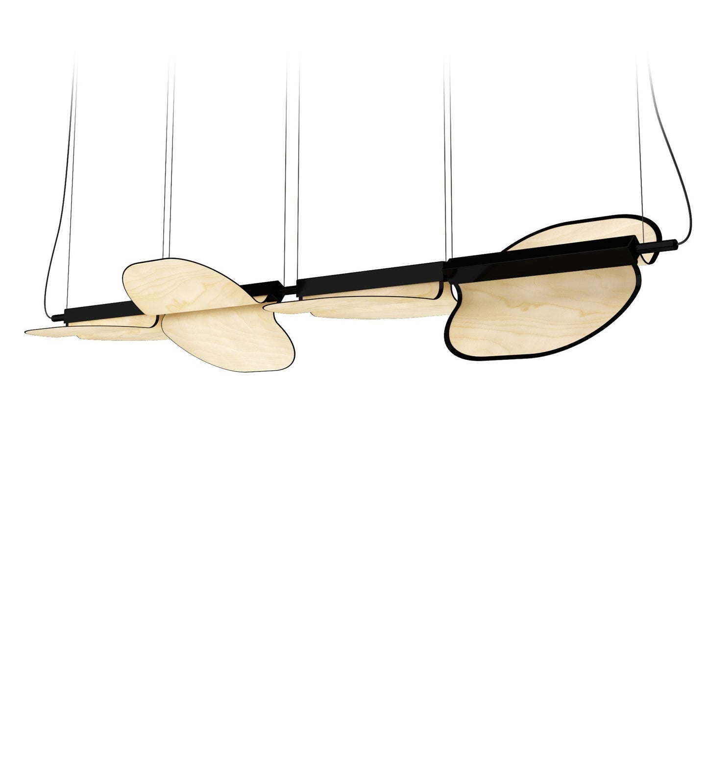 OMMA S2X2 - LED swivel wood veneer pendant lamp.